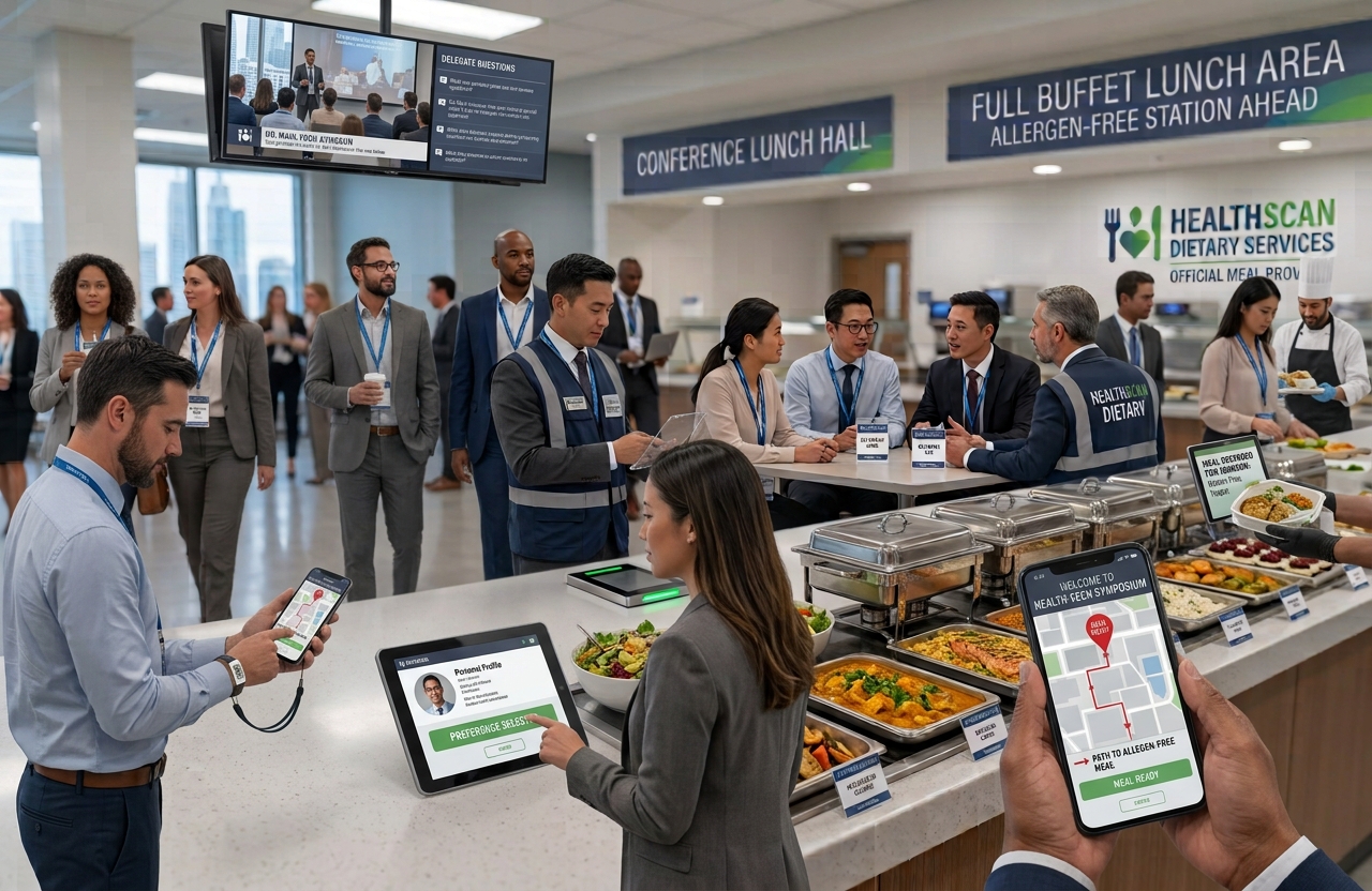 Event Food and Meal Scanning System for Delegate Badges