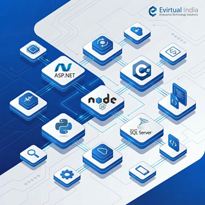 ASP.NET, C#, Node.js, Python, MS SQL Server Technology Stack