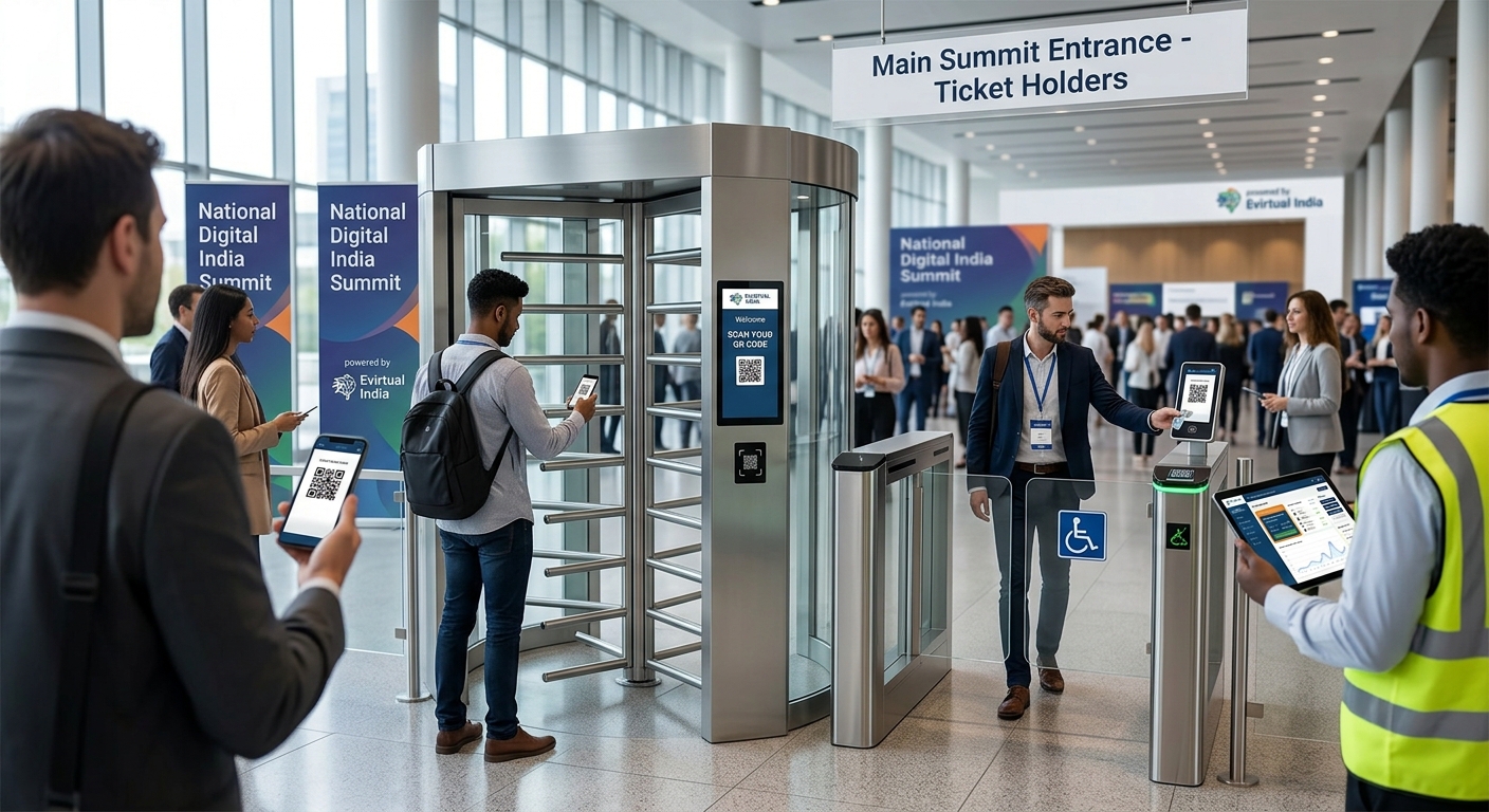Automated Turnstile Security Gate and Swing Gates for Event Access